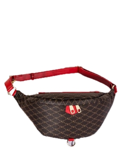 Fashion Mono Fanny Pack 693644 RED